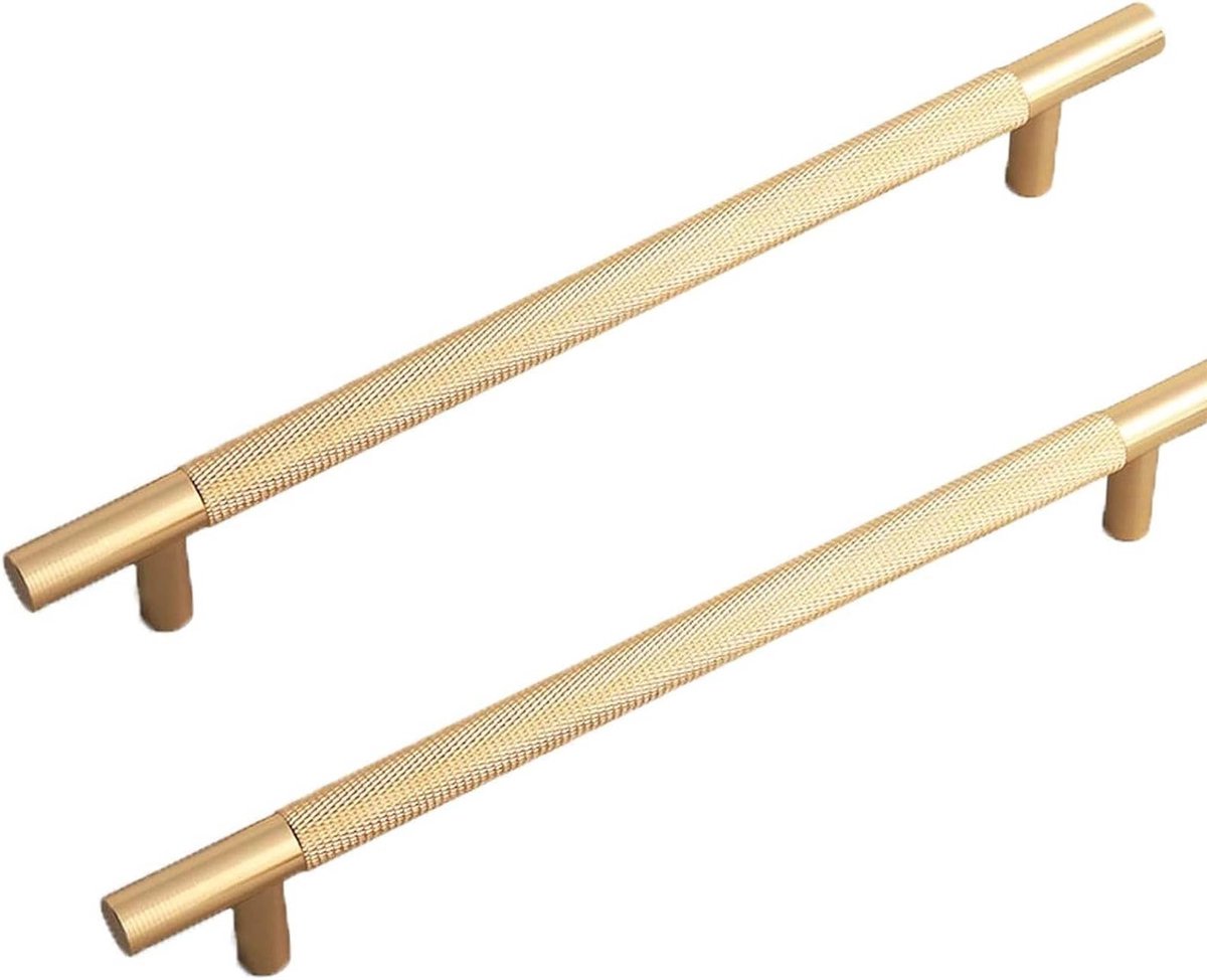 Moderne Gouden Kastgrepen, 2 Stuks, 214 mm, Vintage Keukenladen Grepen, Meubelaccessoires voor Keukenkasten en Laden