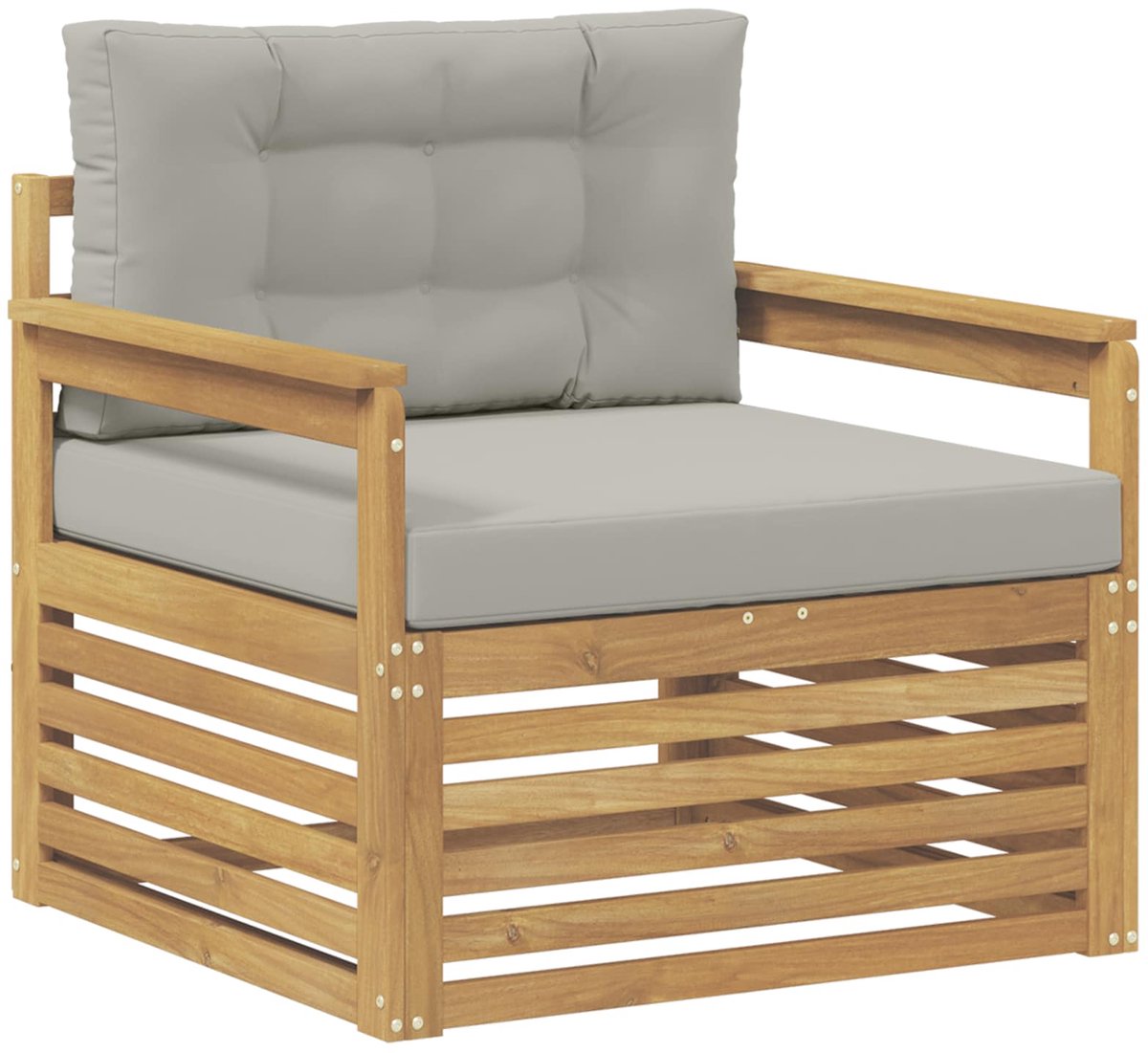 vidaXL - Buitensofa - Polyester - Wit