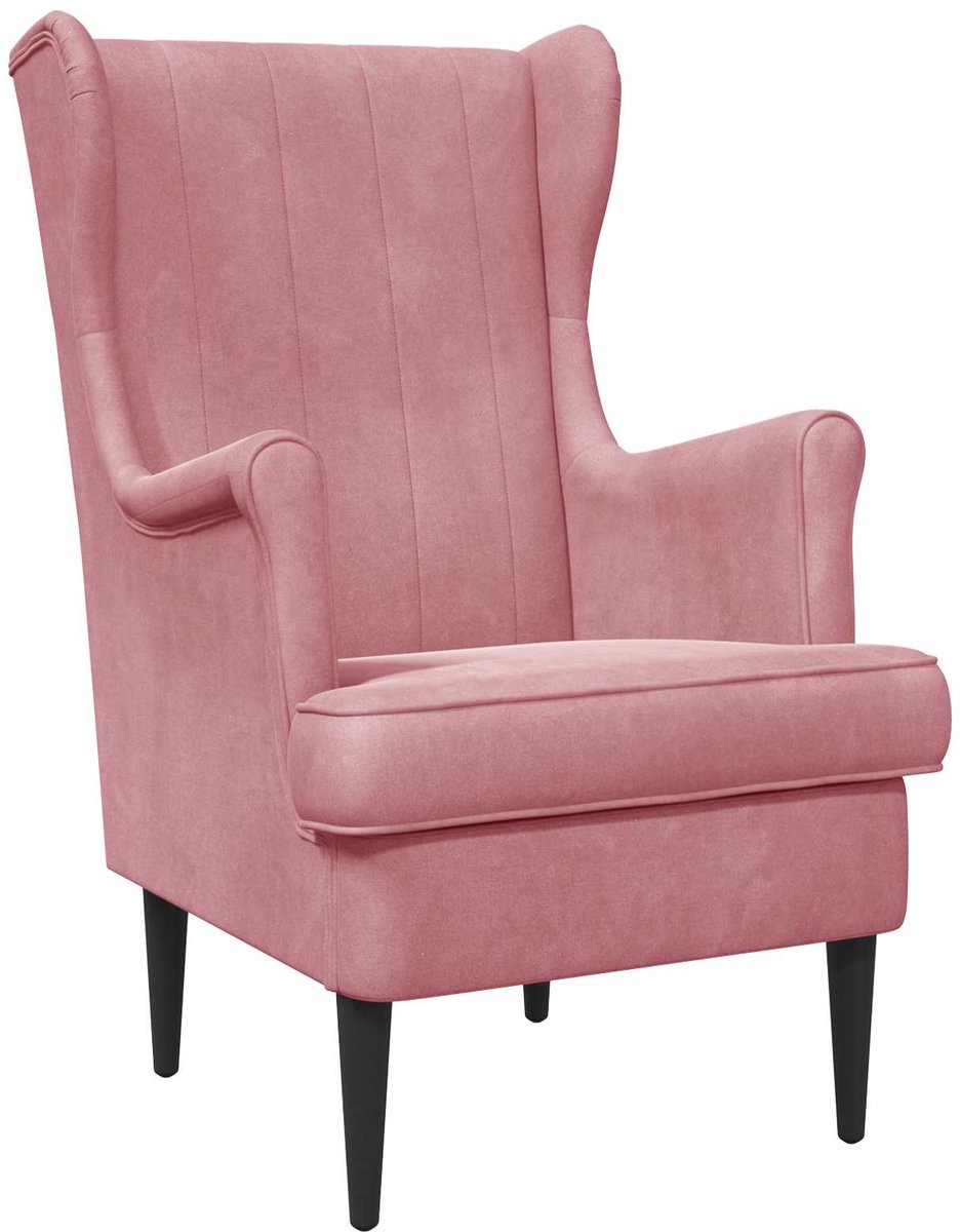 vidaXL - Fauteuil - Roze - Fluweel