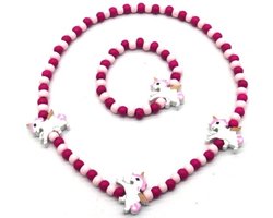 She life style - Kinder Sieradenset - Houten Eenhoorns