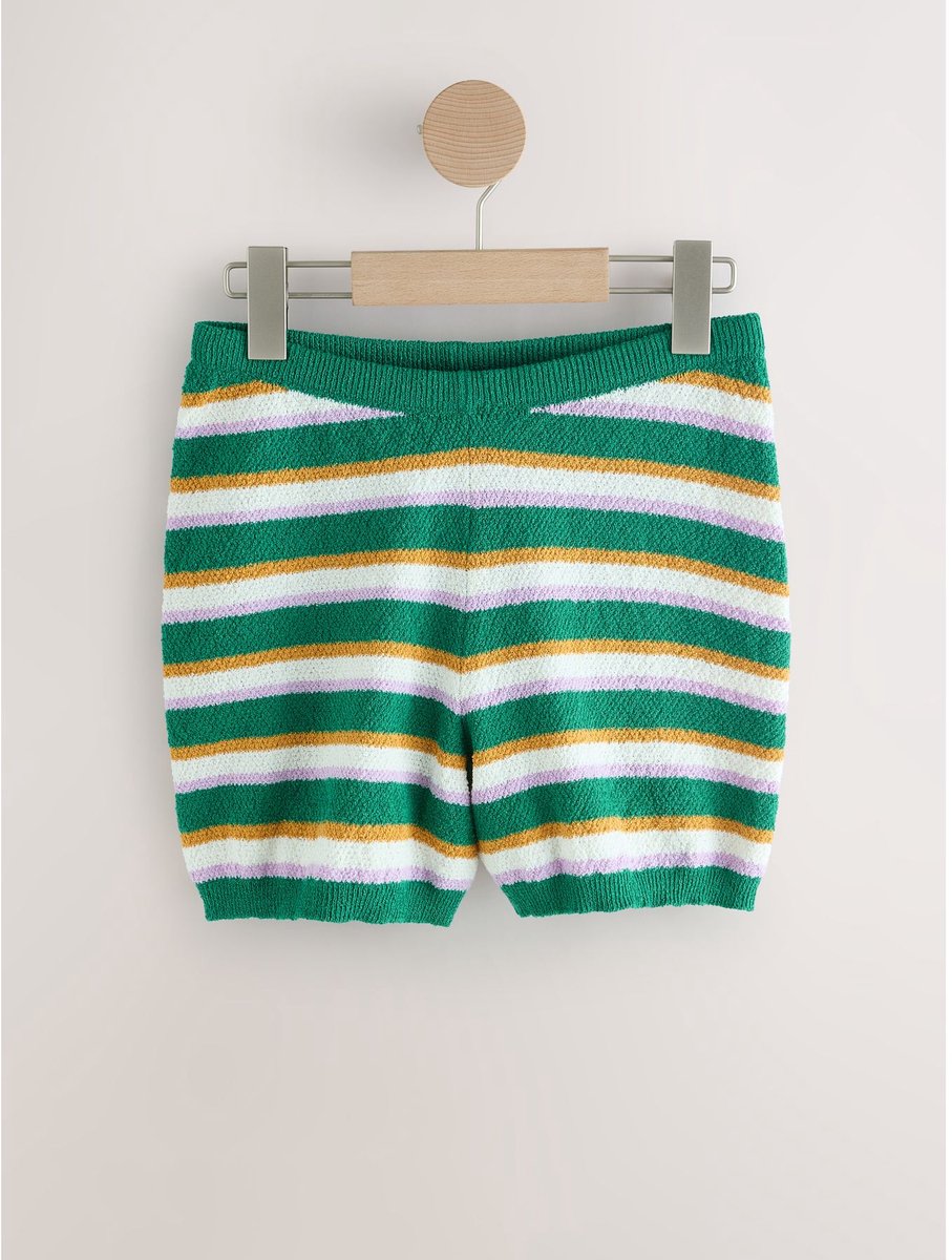 Next - Dames - Shorts met gebreid effect - Groen
