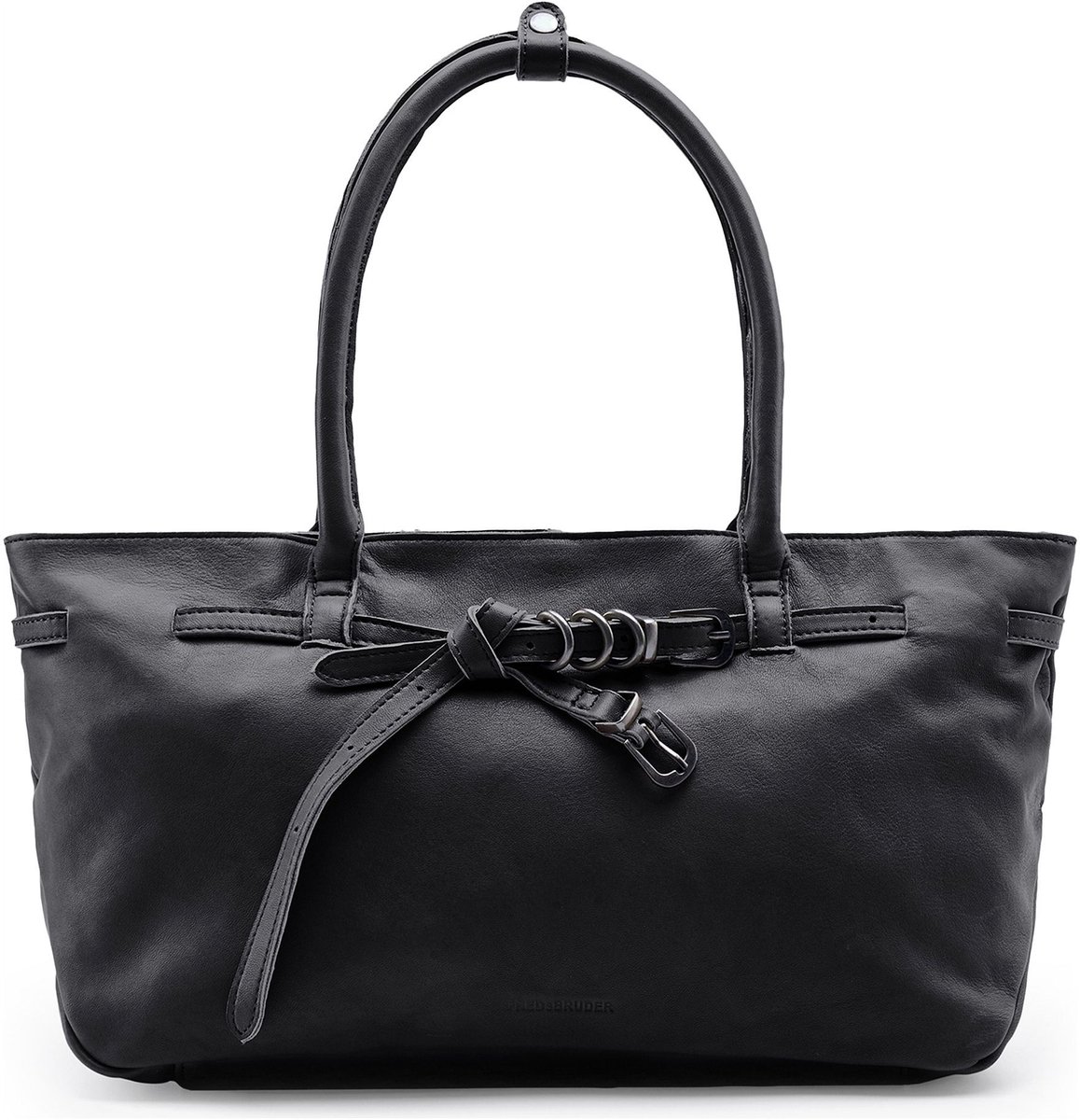 FREDsBRUDER Leren schoudertas Belted With Love Shoulder Bag Black zwart