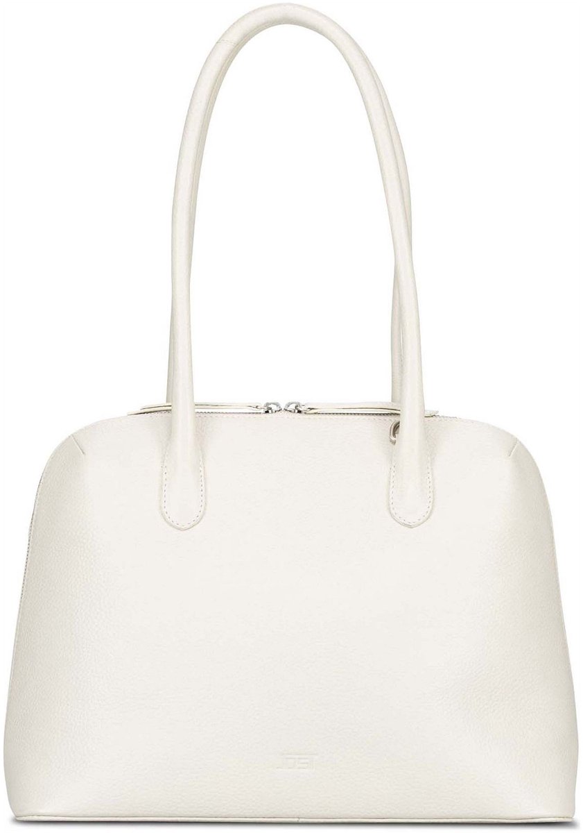 Jost Vika Schoudertas Leder 38 cm - Dames - offwhite
