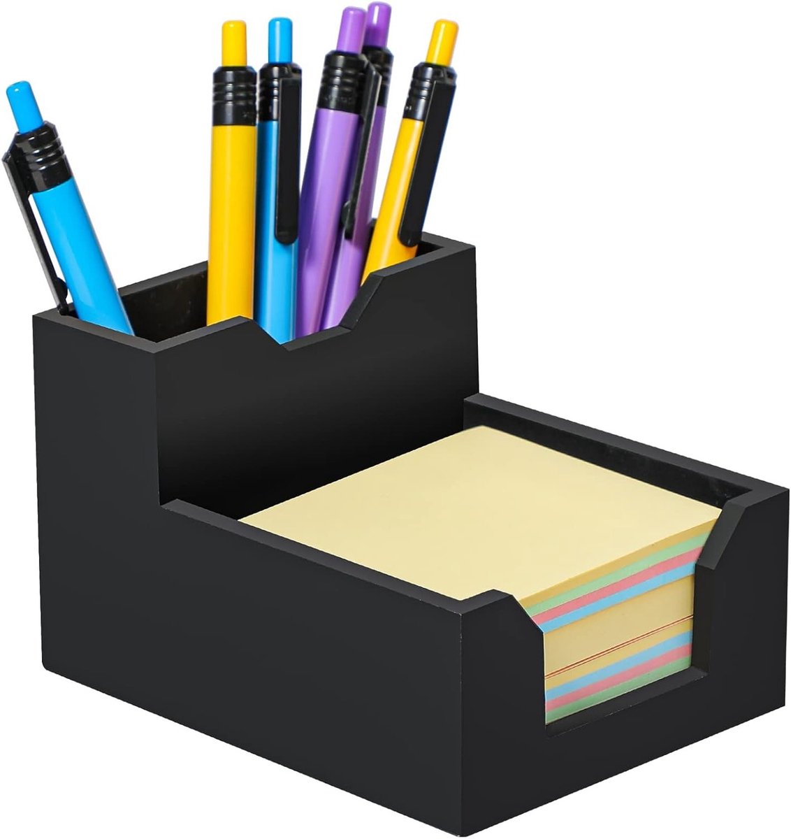 Zettelbox en Penhouder van Siliconen voor Bureau - Multifunctionele Notitiebox en Kaarthouder voor 3x3'' Notities en Pennen