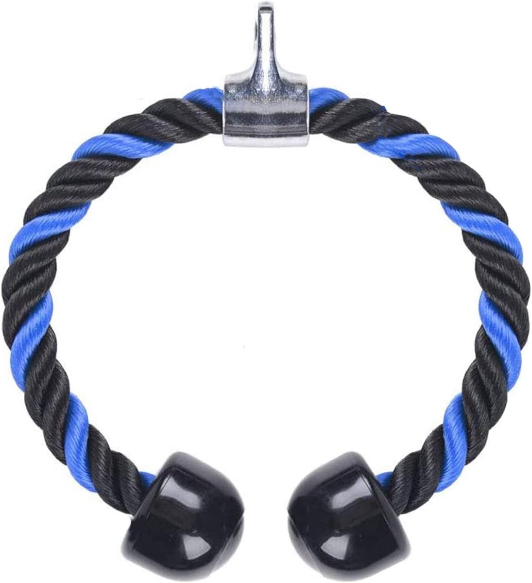 Tricepstouw 70 cm voor pull down training - nylon fitness kabelgreep voor triceps workout, krachtstation accessoires en dubbele greep tool
