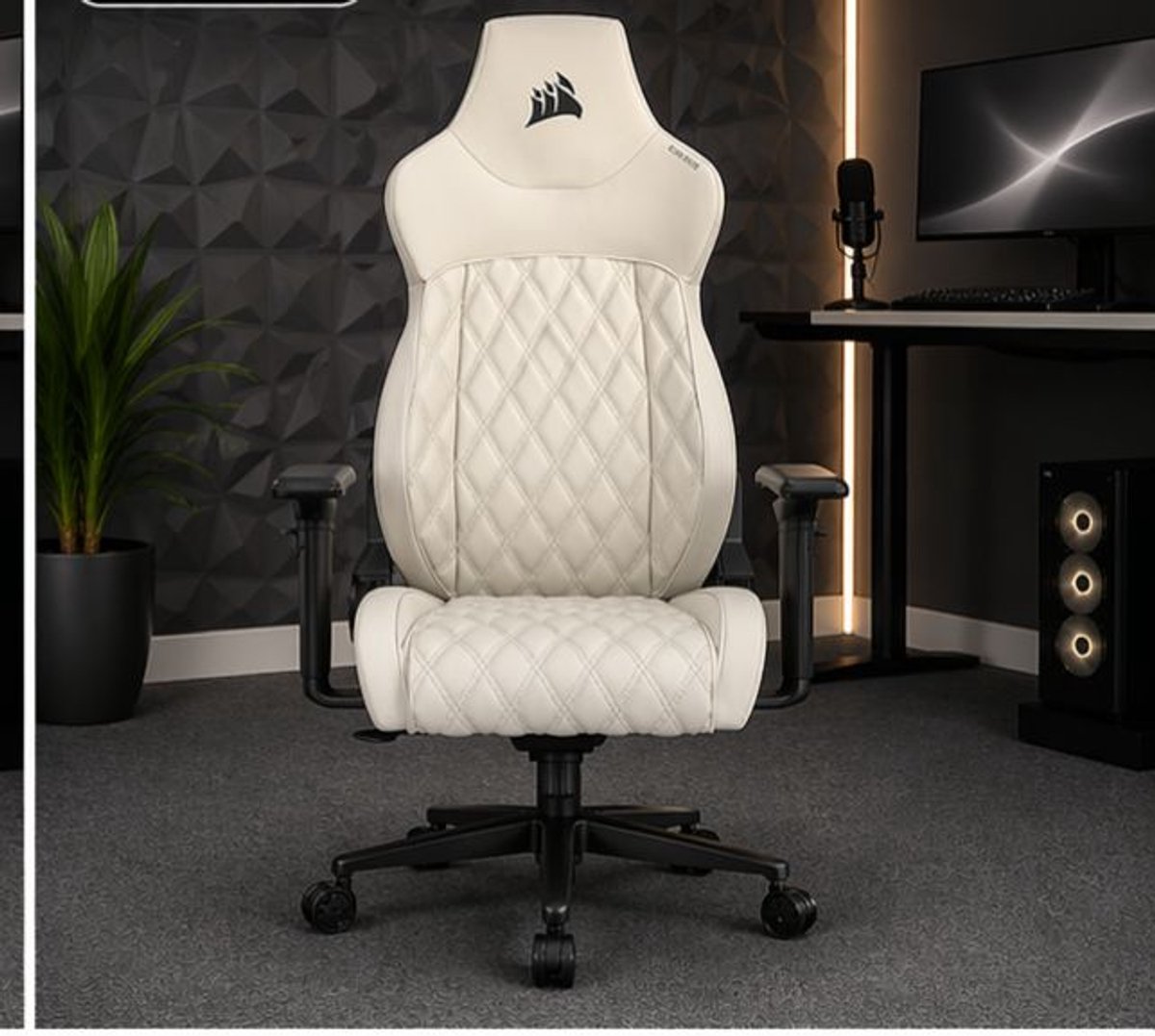 Gaming stoel ergonomisch premium stof verstelbaar met lendensteun en 5D armleuningen 71 x 39 x 85 cm Sherwood groen – Vermissen