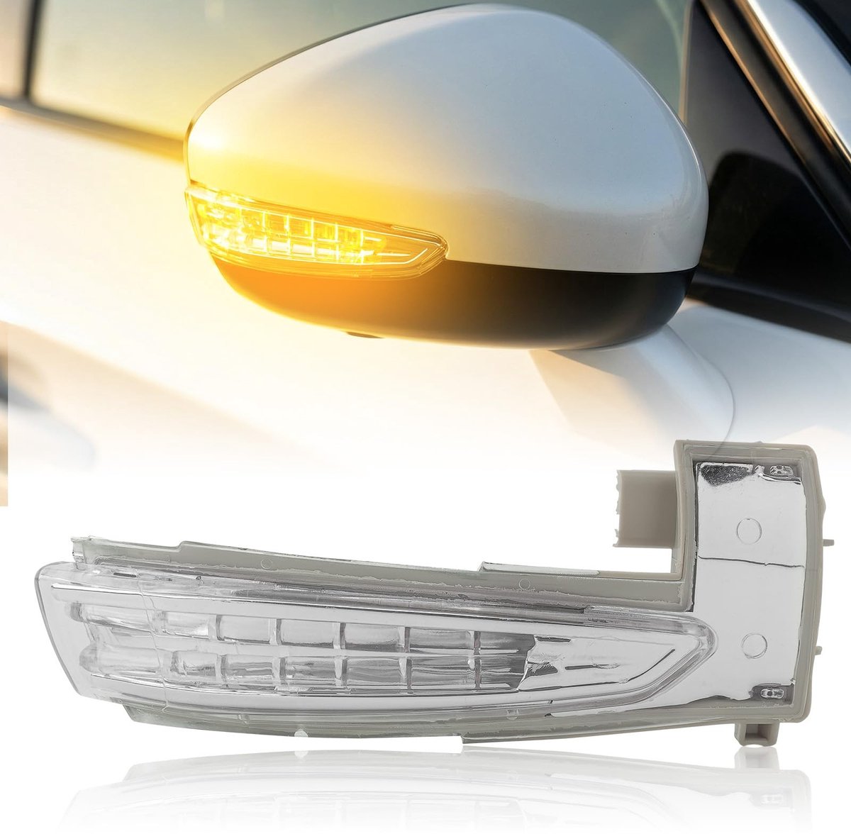 Baceyong Car Achteruitkijkspiegel Turn Signal Lamp voor Peu/g*eot en C/i*troen
