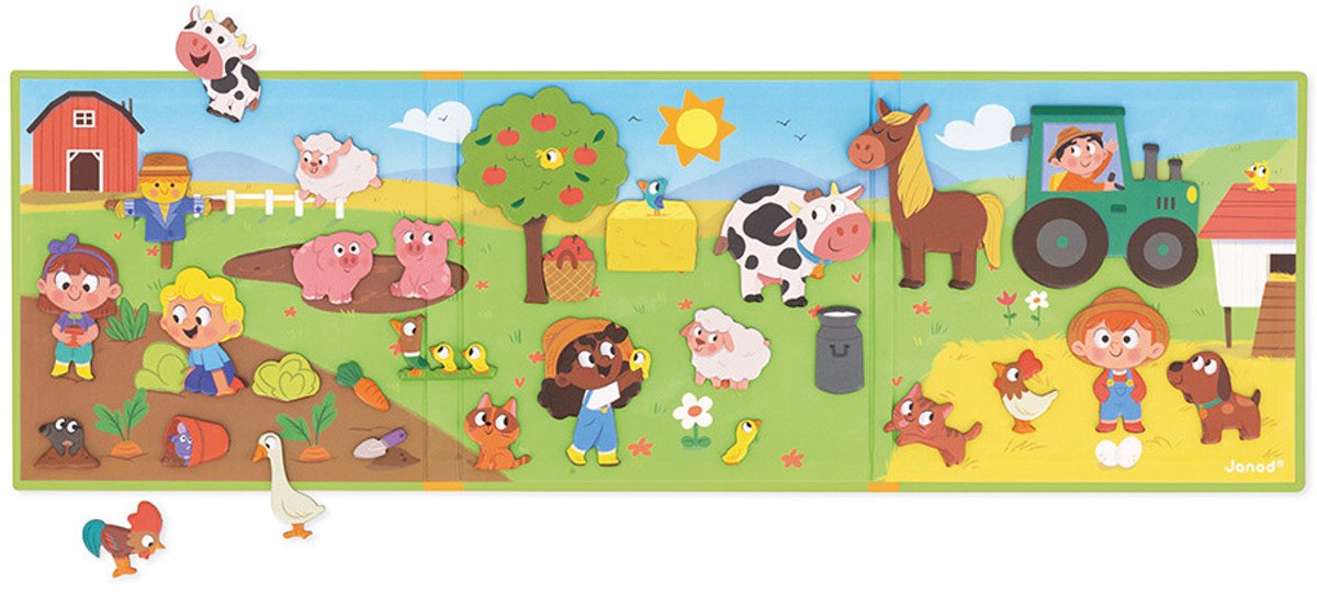 Janod - Magneti Stories - Boerderij – Educatieve magneetset — afbeelding 6