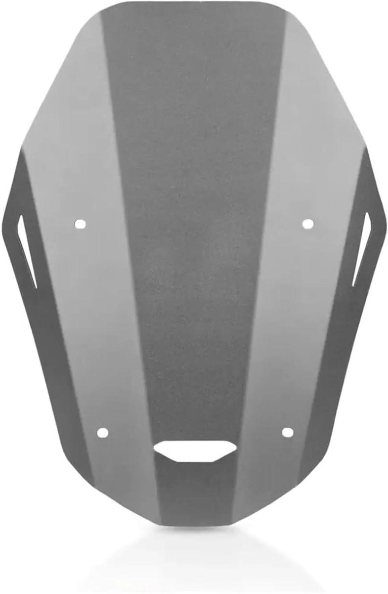 Motorfiets Windscherm - Windscherm Verlenger - Comfortabel Rijden - CNC Aluminium - 300 Gram - Grijs