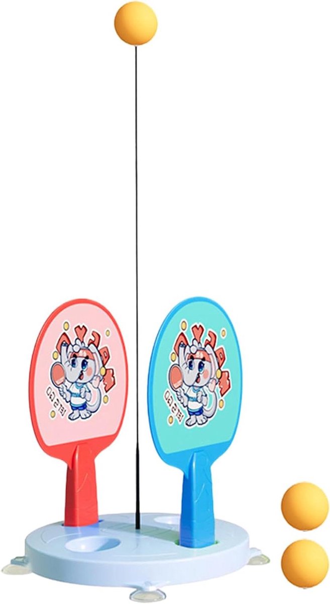 Tafeltennistrainingsset - Pongballen set Racket - Vaardigheden Verbeteren - Real-Force Slagsimulatie - 26 x 22 x 7 cm - Blauw