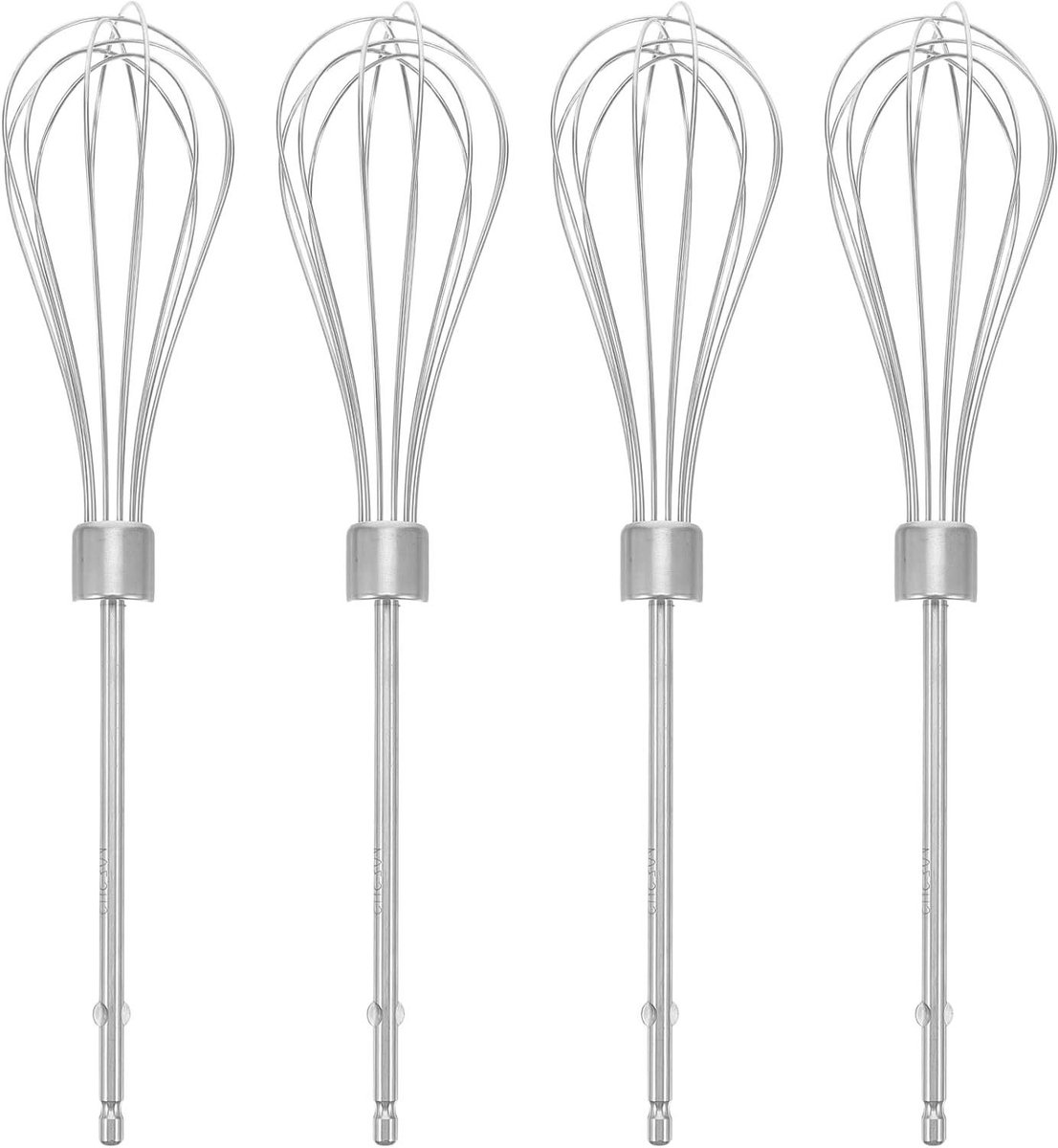 Mixer Accessoires Garde Onderdelen Bakken en Klussen Roestvrij Staal 25 cm Lengte Zilver