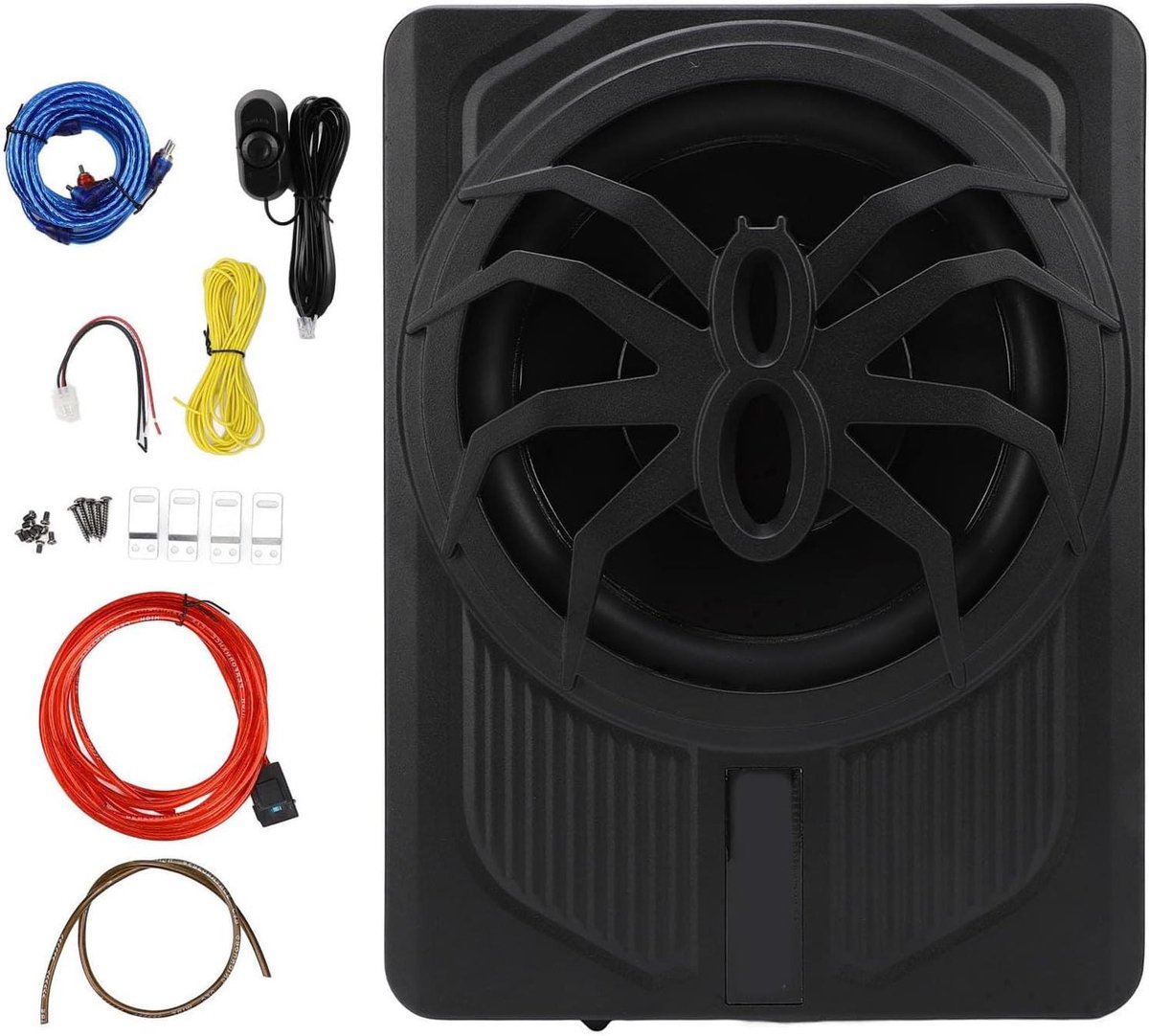 Auto Subwoofer - Onderstoel Geluid - Muziek Luisteren - Slim Ontwerp - 10 Inch - Multicolor