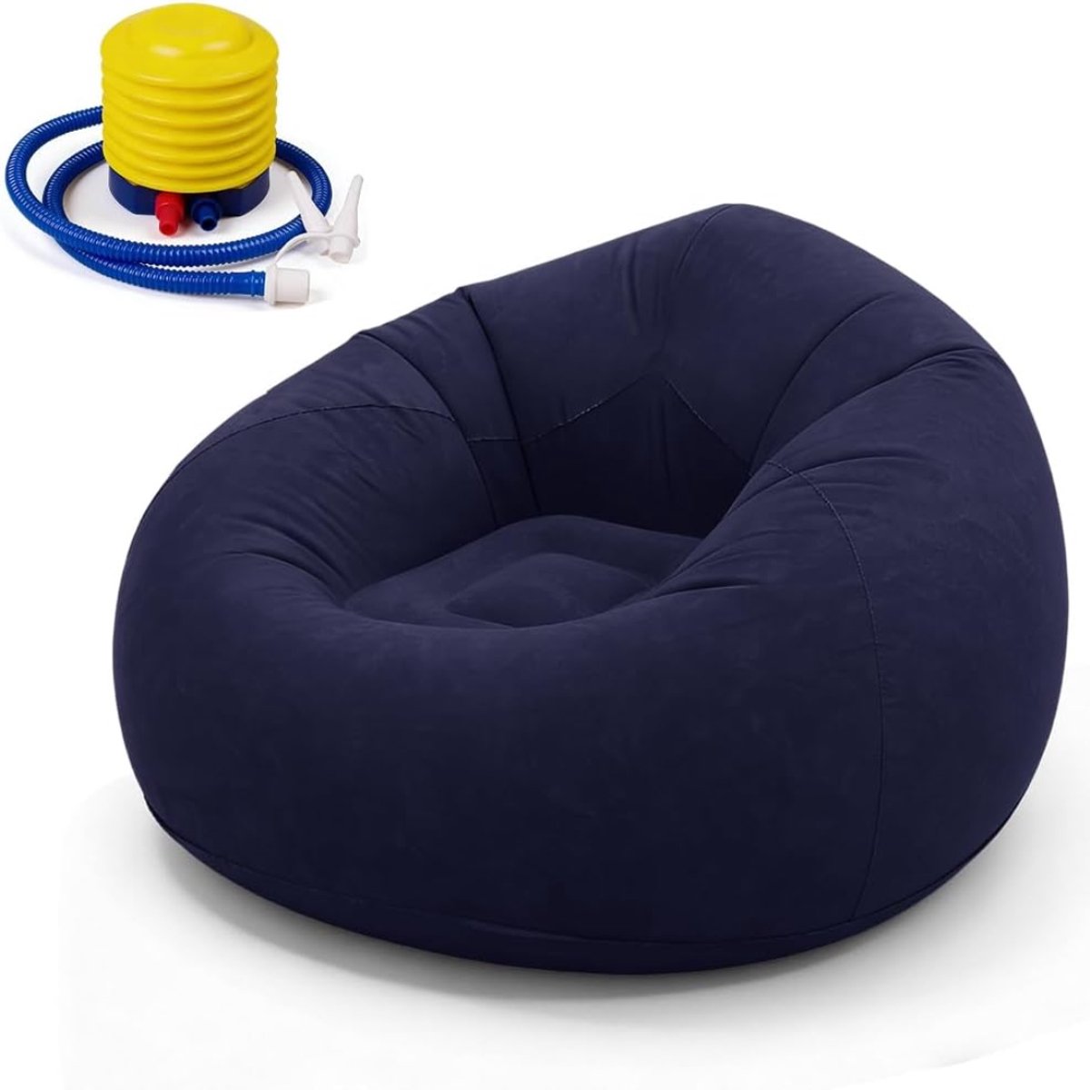 ZMR® Opblaasbare Bank - Campingstoel - Opblaasbare Loungebank - Blauw - 60cm x 105cm x 105