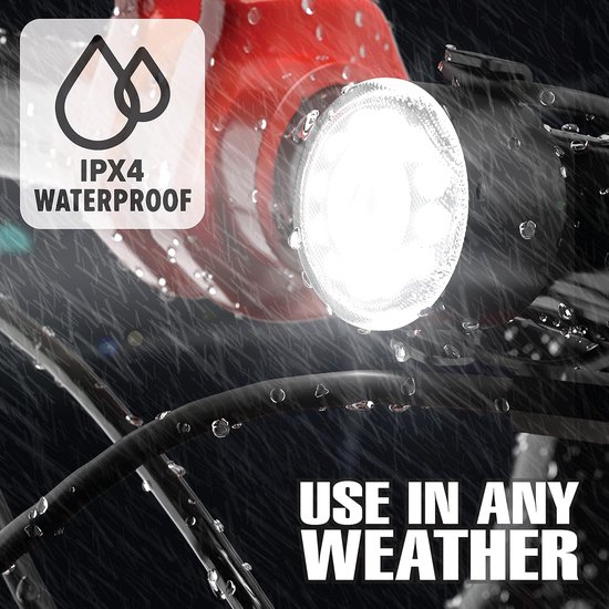 Hybride LED-fietsverlichtingsset - USB oplaadbare fietsverlichtingsset - Waterdichte voor- en achterlichten met hoge helderheid, 6 helderheidsstanden, eenvoudige installatie, geschikt voor racefietsen en mountainbikes. — afbeelding 2