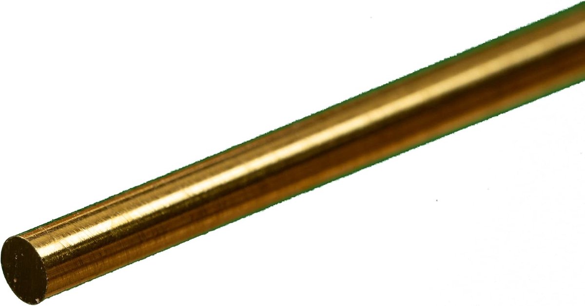 Messing Stang - Solide Staaf - Modelbouw Hobby - Massief Messing Materiaal - 30.5 cm Lengte - Messing