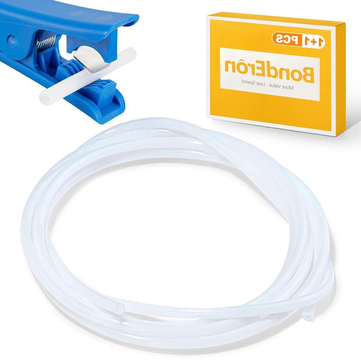 PTFE Slang - 3D Printer Buizen - Precisie Printen - Hoge Temperatuur - 4 Meter - Wit