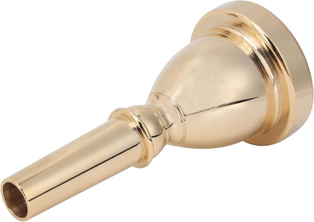 Tuba Mondstuk - Bass Hoorn - Muziek Maken - Duurzaam Koper - Standaard Maat - Goud