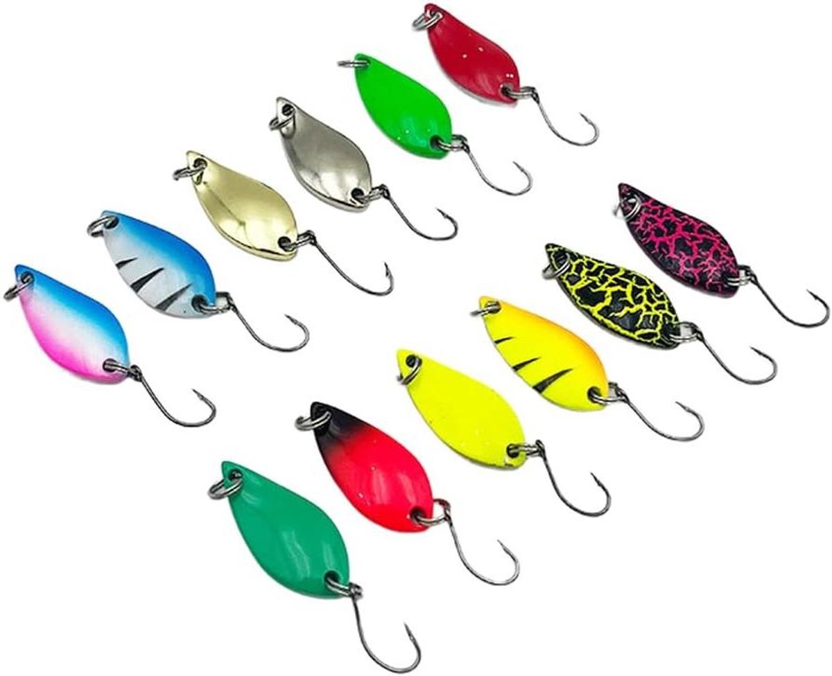 Kunstaas Set - Vis Lokaas - Zoetwatervissen - 43 Delige Set - 17 x 10 x 3 cm - Veelkleurig