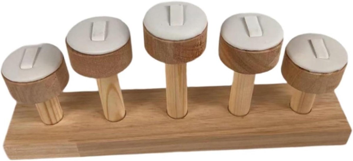 Sieraden Display - Ring Houder - Sieraden Organiseren - Stabiele Structuur - 23.9 x 10.3 cm - Grijs