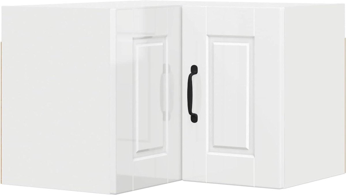 Keukenhangkast - Moderne kast - Keuken opbergen - Hoogglans afwerking - 57 x 57 x 40 cm -
