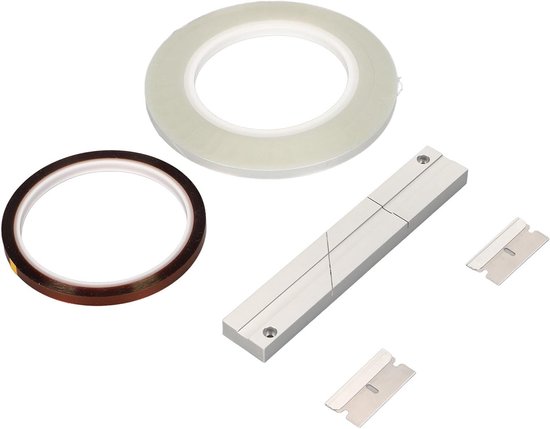 Universele Splicing Block Kit voor Open Reel Tape Media met Splicing Tape, Leiding Tape en Snijders voor Audioreparatie en Geluidsbewerking van Universele — afbeelding 4