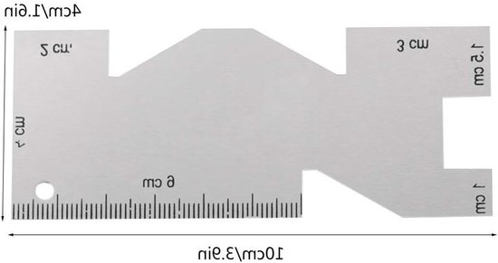 Metalen Meetinstrument voor Naaien, Somometer en Quilting Lineaal - Naaigereedschap Accessoire voor Precisie en Creativiteit — afbeelding 2