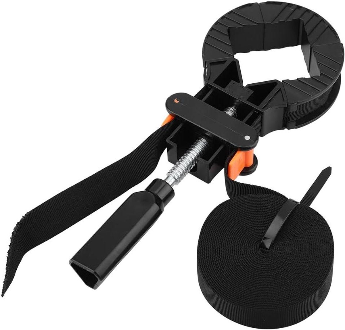 Hoekspanband - Spanband Klem - Houtbewerking - Verstelbare Klem - 6 Meter - Zwart
