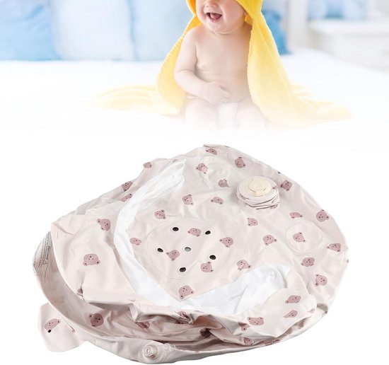 Dailygoods - Opblaasbare Babystoel - Verstelbare Peuterstoel - Duurzaam en Veilig - Opvouwbaar - Geschikt voor Reis en Thuis - PVC - Voor Baby en Peuter van Dailygoods — afbeelding 2