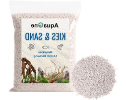 Aquarium grind - Bodembedekker zand - Aquarium inrichten - Fijnkorrelig natuurlijk - 5 kg - Lichtgrijs