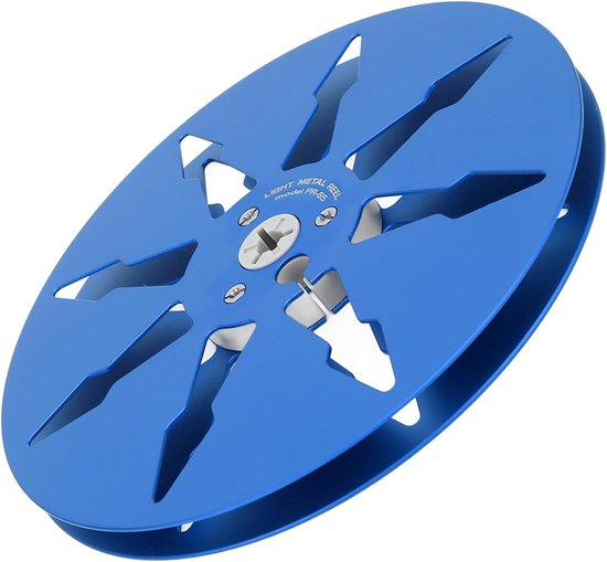 Lege Tape Spoel - Open Spoel Spoel - Muziek Opnemen - 8 Windbestendige Gaten - 7 Inch Diameter - Blauw — afbeelding 4