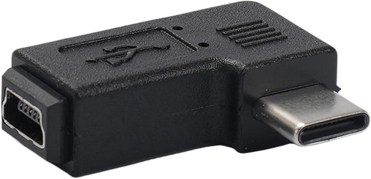 Adapter Converter Rechte Hoek - 5 Pin Connector - Data Overzetten - Gehoekte Clip-Fit