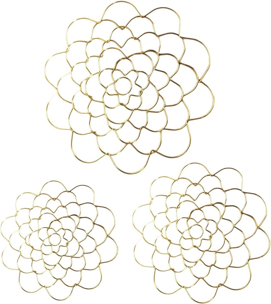 Bloemenrooster - Bloemschikken Tool - Bloemen Schikken - Stevig Draadgaas - 3 Delen - Metaal