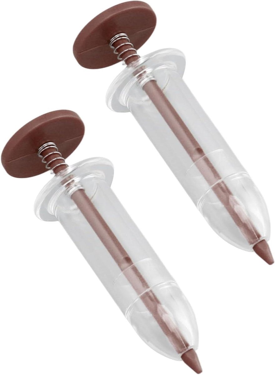 Zaad Dispenser - Mini Zaai Hulp - Gelijkmatig Zaaien - Instelbare Hoeveelheid - 10 cm - Bruin