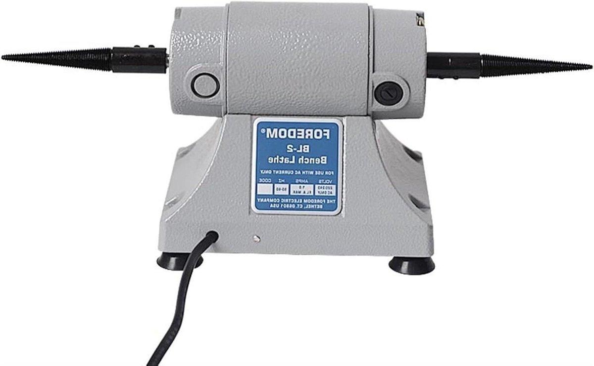 Facetteermachine Dubbel - Polijstmachine Tafelmodel - Sieraden Bewerken - Verstelbare Snelheid - 4000 Gram - Zwart