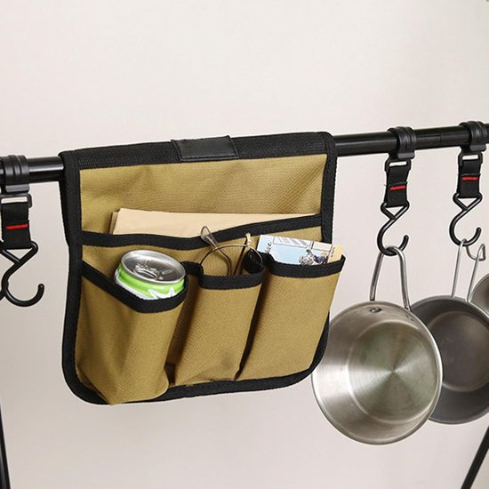 Strandstoel Organizer - Stoel Tas - Buiten Ontspannen - Dubbellaags Ontwerp - 30.5 x 16.2 x 4.1 cm - Kaki — afbeelding 4