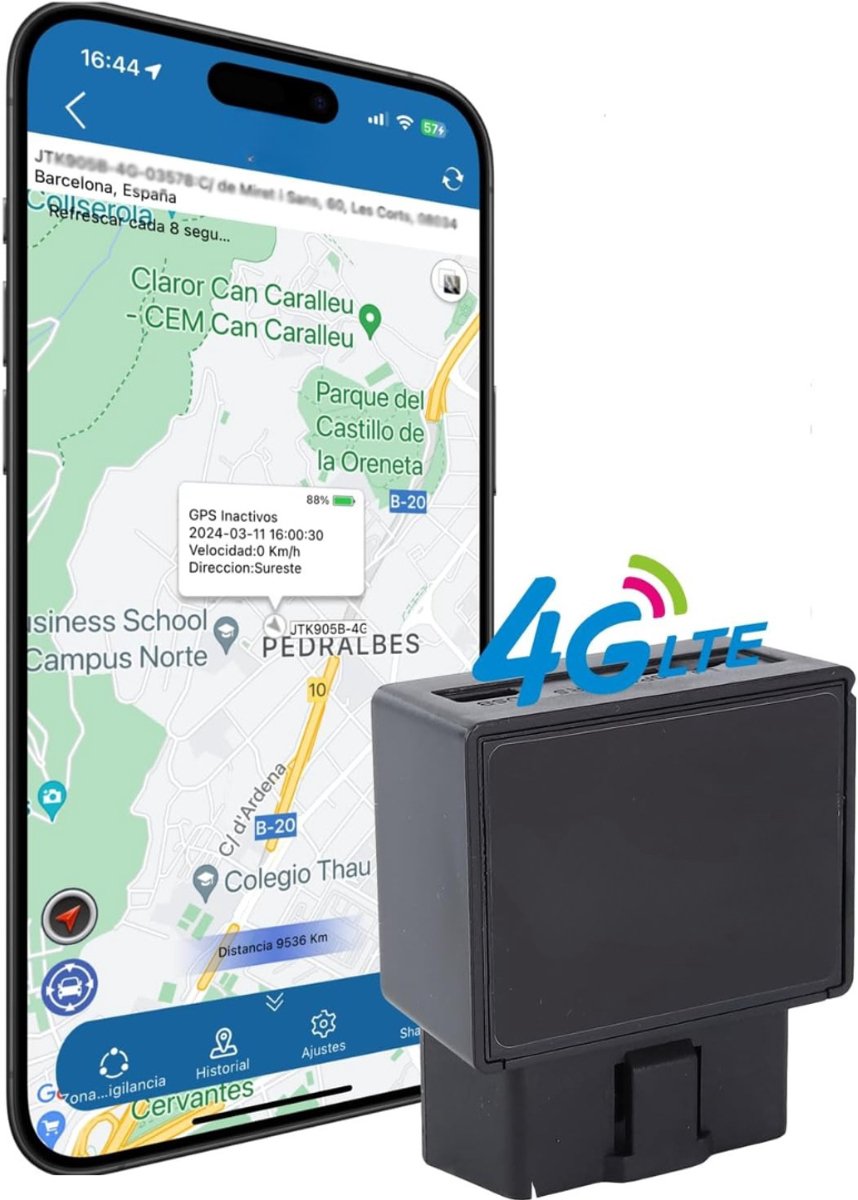 AHD® GPS Tracker fiets - GPS Tracker - GPS Trackers - Zwart - 23cm x 17cm x 2 cm; 30 g