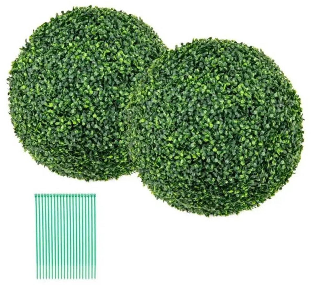Dailygoods 2 stuks 39CM/50CM kunstmatige decoratieve plant Milan Grass Ball-M