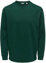 Only & Sons Heren Longsleeve bequem Groen M Ronde Hals Volwassenen