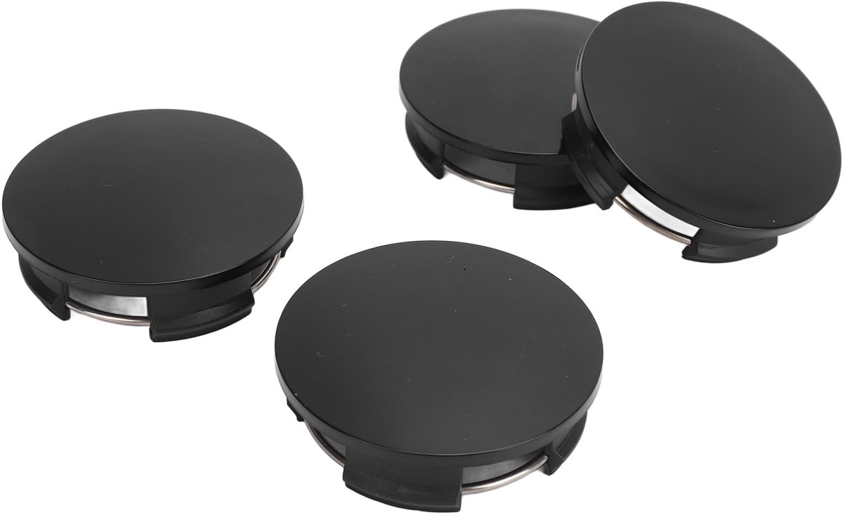 LIVIA HOME- Naafdop Universeel - Set van 4 - Buitendiameter 57 mm - Binnendiameter 50 mm - Schokbestendig - Veiligste montage met roestvrijstalen ring - Wielnaafkap