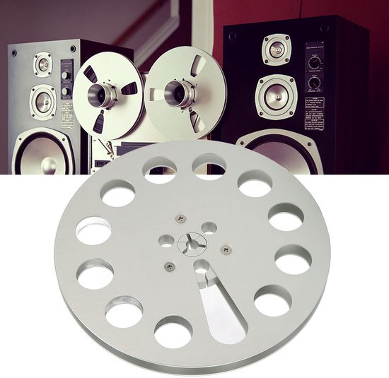 LIVIA HOME- Lege Tape Reel 1/4 7 Inch - Aluminiumlegering - Geluidsarm - Slijtvast - Corrosiebestendig - Voor Reel-to-Reel Tape spelers - Bandhaspel van Livia Home — afbeelding 4