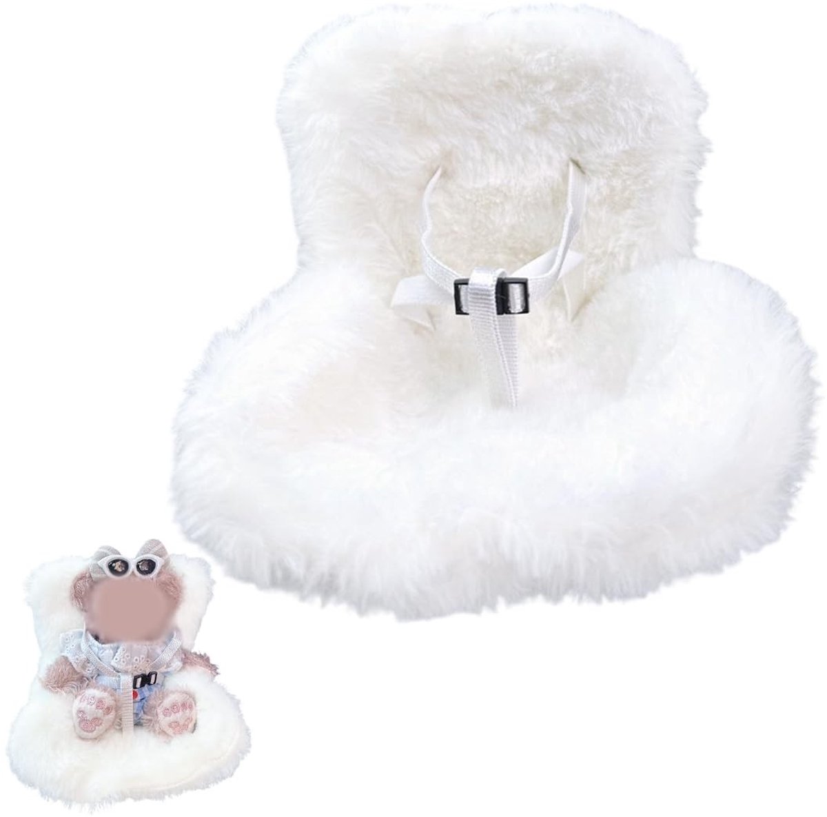 Dailygoods- Autostoel voor Poppen - Pluche Kussen - Veiligheidsgordel - Hoogwaardige Materialen - Luchtuitlaatclips - Geurtabletten - Poppenstoel