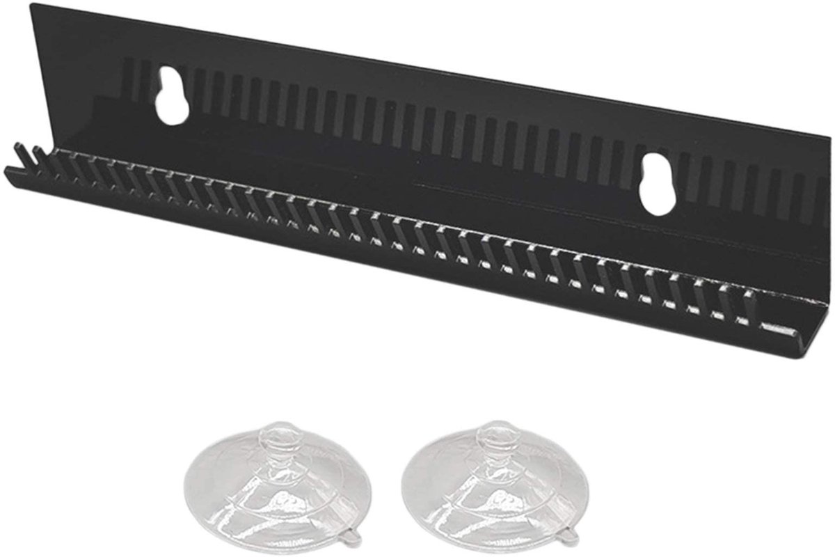 Dailygoods- Pruikhouder met 2 Zuignappen - Wandhouder - Presentatiestandaard - Acryl - Organiseren van Haarverlengingen - Voorkomt Verstrikken - Haarextensiehouder