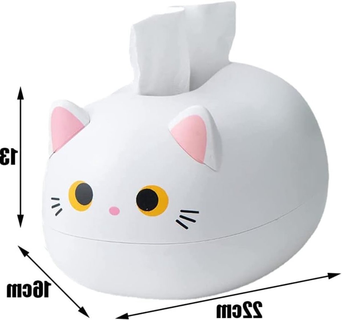 Karton Tissue Box voor Katten, Rechthoekige Dispenser voor Keuken, Badkamer en Kantoor, Handdoekdoos voor Huis en Auto