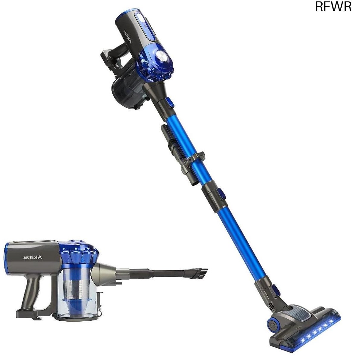 Draadloze Stofzuiger - Handsteelstofzuiger Oplaadbaar - Efficiënt Huis Reinigen - Lichtgewicht 2-in-1 - 40 Min Looptijd - Blauw