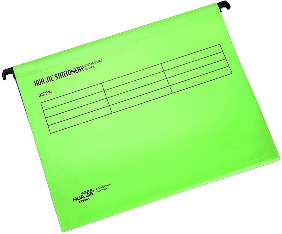 Dailygoods- Ophangmappen 12 stuks - A4 Archiefmappen - Tabbladen - Kaart-inzetstukken - Polypropyleen - Lichtgewicht en duurzaam