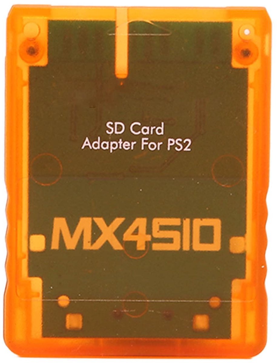 Dailygoods - PS2 MX4SIO SIO2SD-kaartlezeradapter - Handgemaakte Vervanging - Oranje - TF-kaartadapter - Geschikt voor PS2 - Innovatieve oplossing
