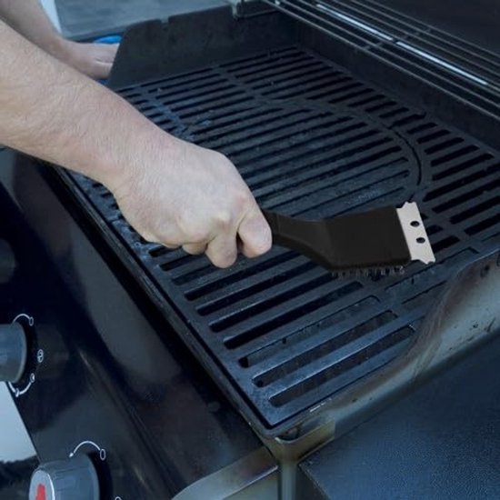 2 Stuks Grillborstels met Draadborstel en Schraper - Roestvrijstalen Grillborstel voor Gas - Elektrische - Houtskool Grill - Rookoven Grill van Kangten — afbeelding 4