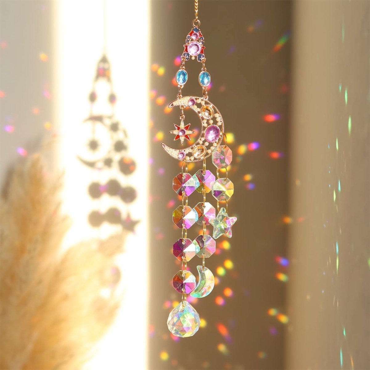 SnelShoppen - Crystal SunCatcher, Gekleurde Prismakristallen Raamdecoratie, Zonnespiegels voor Ramen, Tuin, Wand, Porch, Perfecte Cadeaus voor Elke Ge