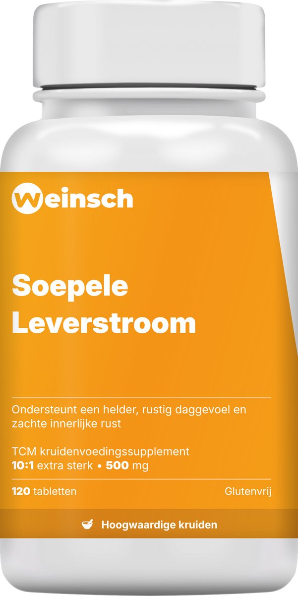 Weinsch Soepele Leverstroom (Chai Hu Shu Gan Pian) | 10:1 extra sterk | 500mg | 120 tabletten