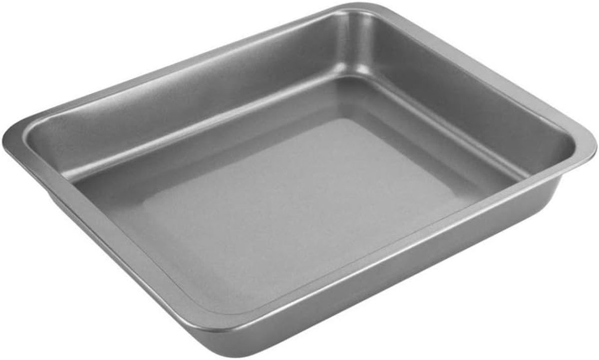 Bakplaat Koolstofstaal Ovenplaat Bakvorm Oven Gebruik Antiaanbaklaag 23 x 18 x 5 cm Grijs